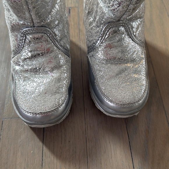 Rubber Duck for J Crew Metallic Silver Snow Joggers Size 12.5 - Picture 6 of 8